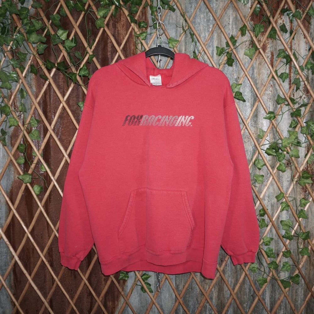 M - Vintage Y2K Fox Racing Hoodies description box racing